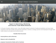 Tablet Screenshot of georgesimpson.com